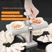 dumpling maker machine kitchen gadget accessories double head press dumplings mold diy empanadas ravioli mould kitchen tools