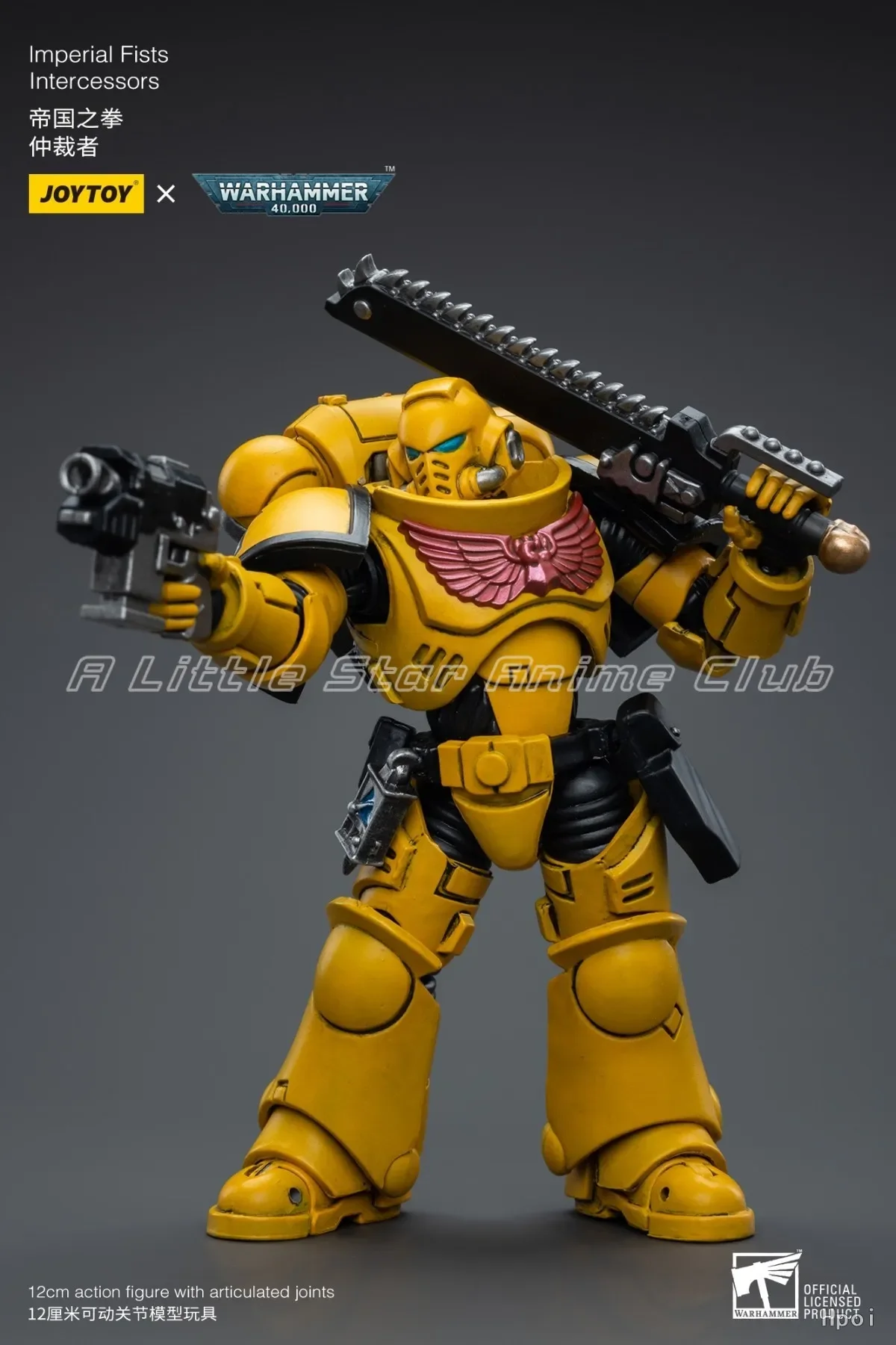 Фото В наличии: Оригинальная коллекционная фигурка JOYTOY 1/18 Warhammer 40000 Imperial Fists Intercessors