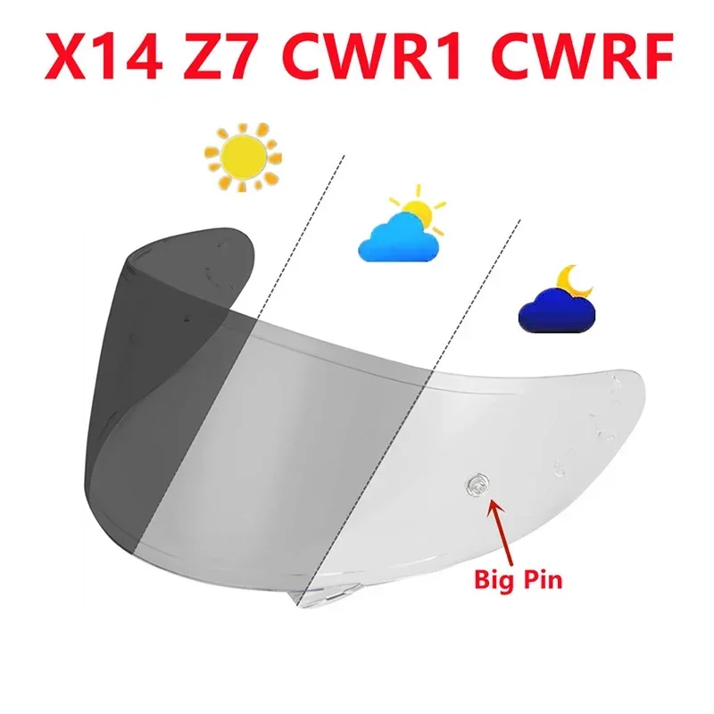 Фотохромный защитный козырек Для SHOEI X14 X-14 Z7 NXR CWR1 CWR-1 RF1200 RF-1200 Xspirit3 X-Spirit III