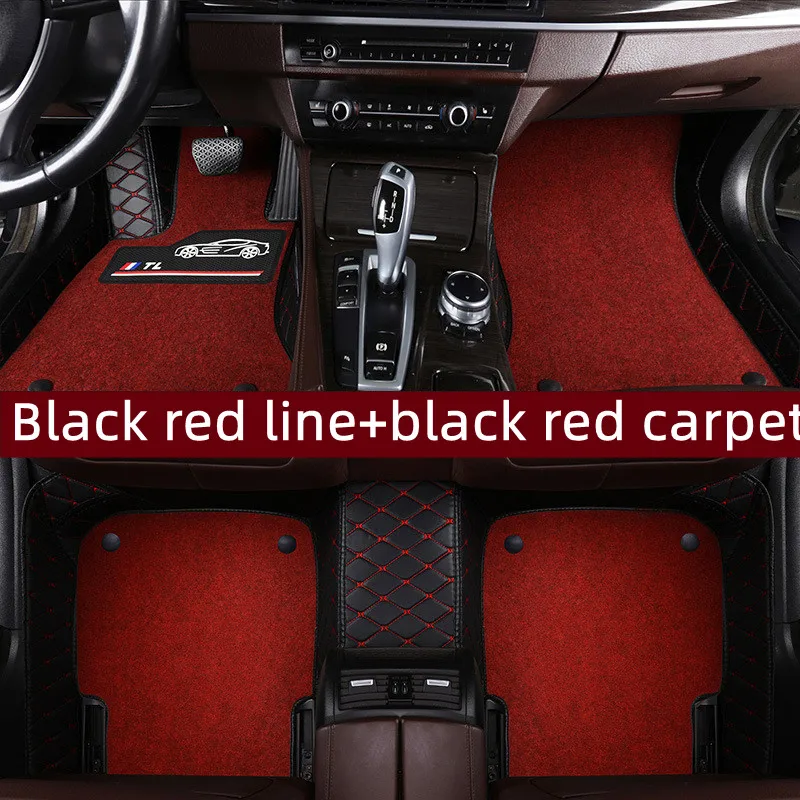 Кожаные автомобильные коврики на заказ для Cadillac XT5 XT4 XTS CT5 CT6 SRX ATS CT4 GT4 LYRIQ OPTIQ ног