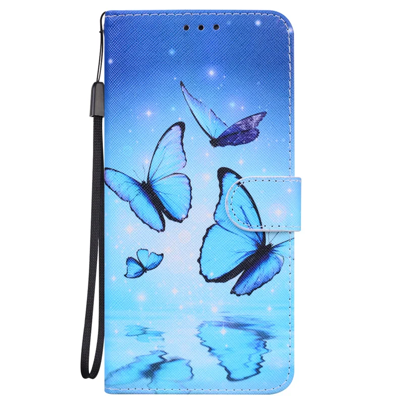 huawei p smart 2019 case flip case on for coque huawei psmart 2019 p smart 2021 2020 psmartz cover painted wallet phone cases free global shipping