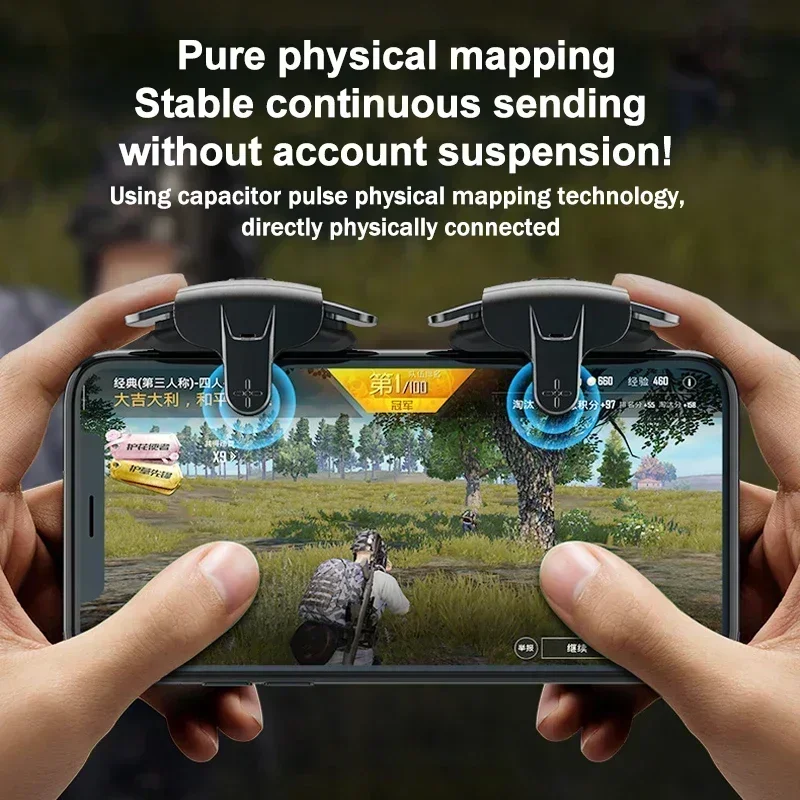 MEMO AK05 игровой триггер для мобильного телефона L1 R1 Aim Shooting, кнопки из сплава, геймпад, джойстик для игрового контроллера IOS Android PUBG (art.: 3920cfa6024eb) - 3920cfa6024eb