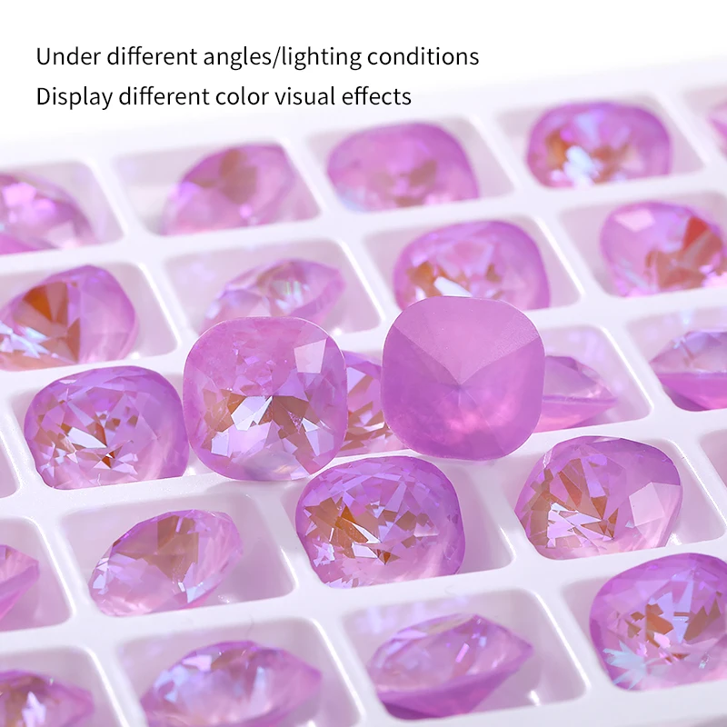 10 мм квадратные стеклянные стразы оптом оптовая продажа блестящие кристаллы