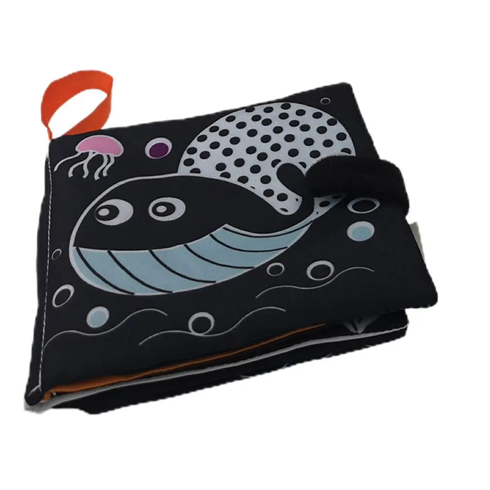 

Multi-touch Educational Toys 4 Pages Cloth Book Newborn Toys Knowledge Black And White Cloth Book 0-12 Months