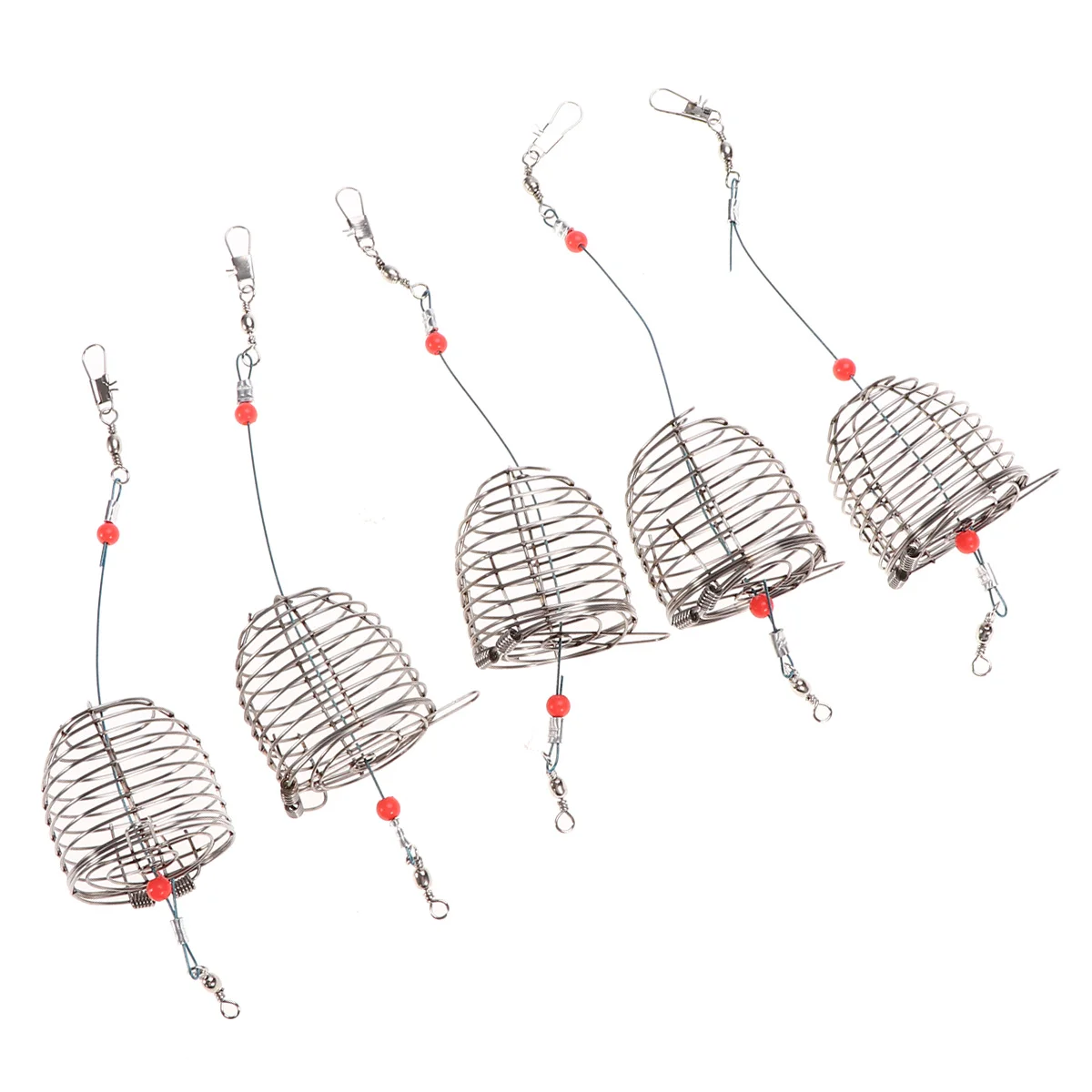 

5 PCS Fishing Tackle Fishing Baits Anzuelos Para Stainless Steel Outdoor Tools Fishing Tool Bait Cage
