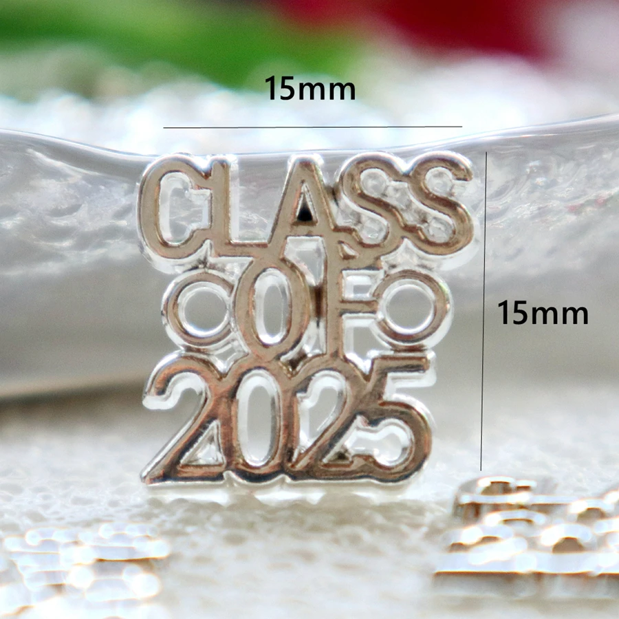 20 шт. новогодний классический полый металлический кулон 2025 двойной крючок