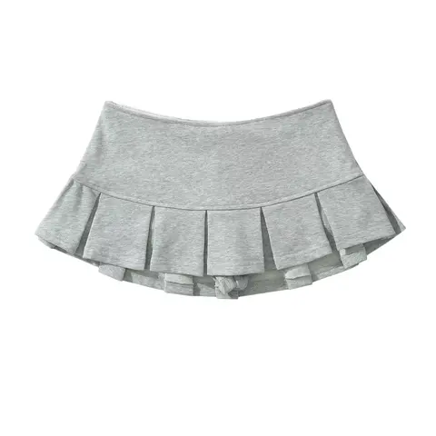Весенняя Новинка 2024, очень короткая плиссированная юбка GAL с низкой посадкой, Женская махровая мини-юбка, Y2K Нижняя Горячая Милая юбка для девочек