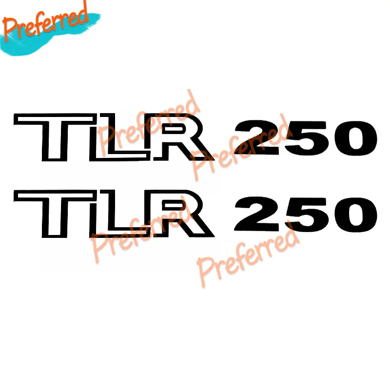 Фото 2 наклейки на боковые панели TLR 250, пара, для Trial/Twinshock, с возможностью индивидуальной настройки размера, без фона №2
