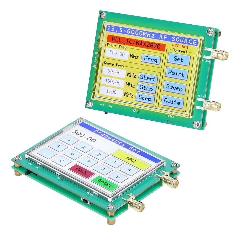 Превосходный MAX2870 23,5-6000 МГц 0,5 ppm малошумящий генератор сигналов генератор видеосигнала сенсорный экран ПК программное управление PLL VC (art.: 3920cff86b3bb) - 3920cff86b3bb