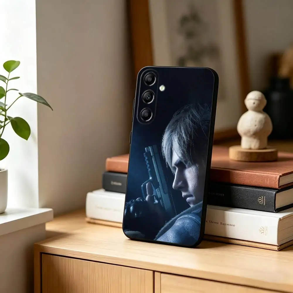 Фото Чехол для телефона с портретным принтом Леона Скотта Кеннеди для Samsung Galaxy A73, A72, A71, A70, A53, A52, A51, другие модели, мягкий черный чехол №4
