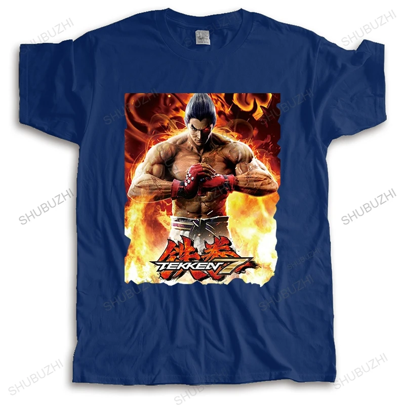 

Man summer crew neck t-shirt fashion cotton t shirts New Tekken 7 Kazuya Mishima Game Mens Personality brand tee-shirt homme top