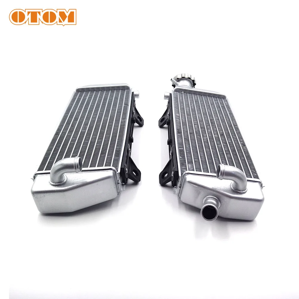 OTOM Motorcycle Left Right Radiator Aluminum Water Tank Engine Cooling Device For KTM SXF EXCF XCW HUSQVARNA FC FE TX Motocross |
