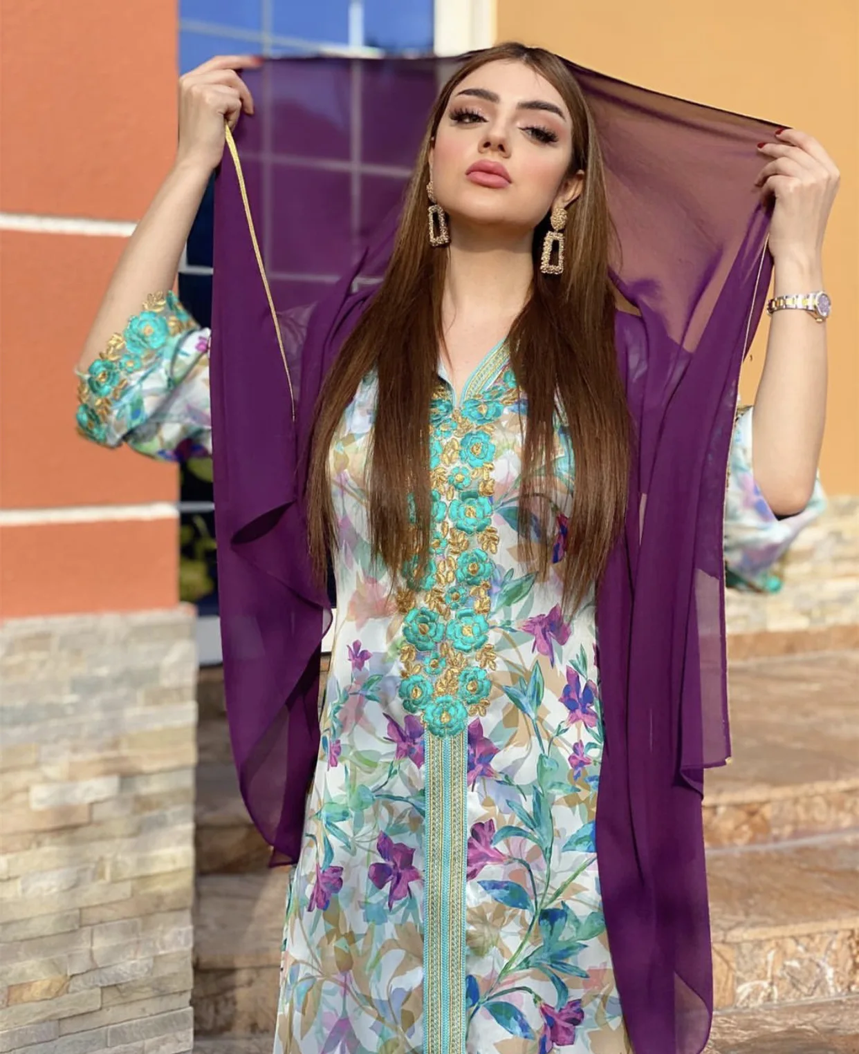 Рамадан ИД мусульманских женское платье India Мубарак Абаи Дубай, Турция арабский Jalabiya молитва хиджаб платье кафтан мусульманских Исламская