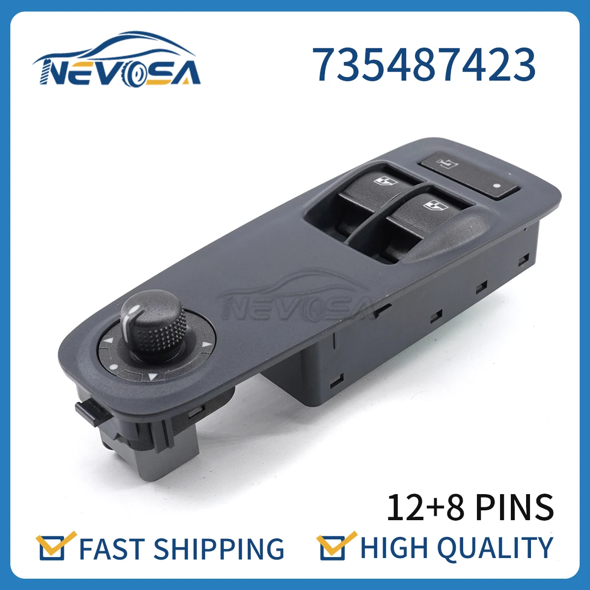 

Nevosa 735487423 Power Window Switch For Citroen Relay Jumper Peugeot Boxer Fiat Ducato Doblo Vauxhall Combo 01354217180 6554XN