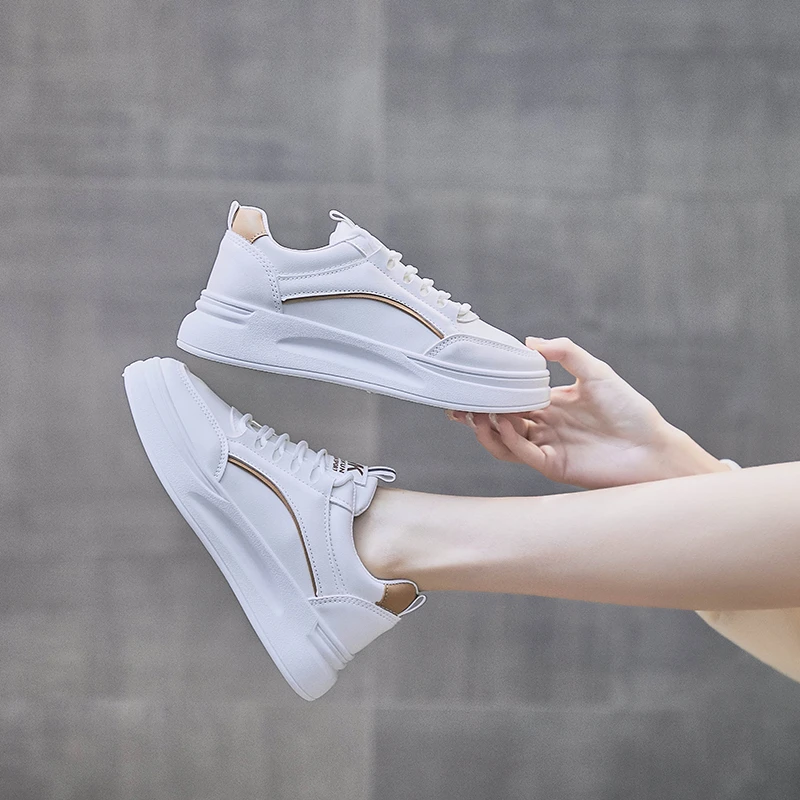 Comfortable Women's Sneaker Sneakers Free Shipping Luxury Designer Summer Slip-ons PU Female Casual Flat Shoes Skateboard