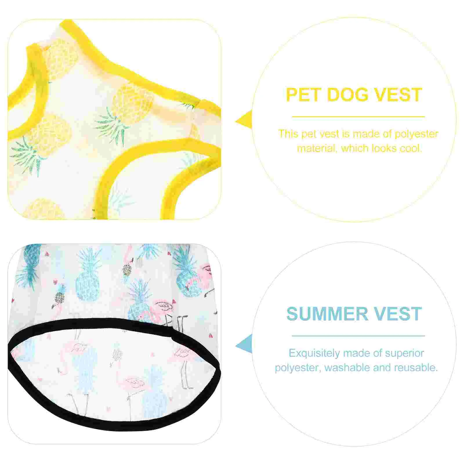 

Dog Pet Shirt Shirts Summer Costume T Clothing Vest Breathable Halloween Smalloutfits Clothes Hawaiian Puppy Cooling Sleeveless