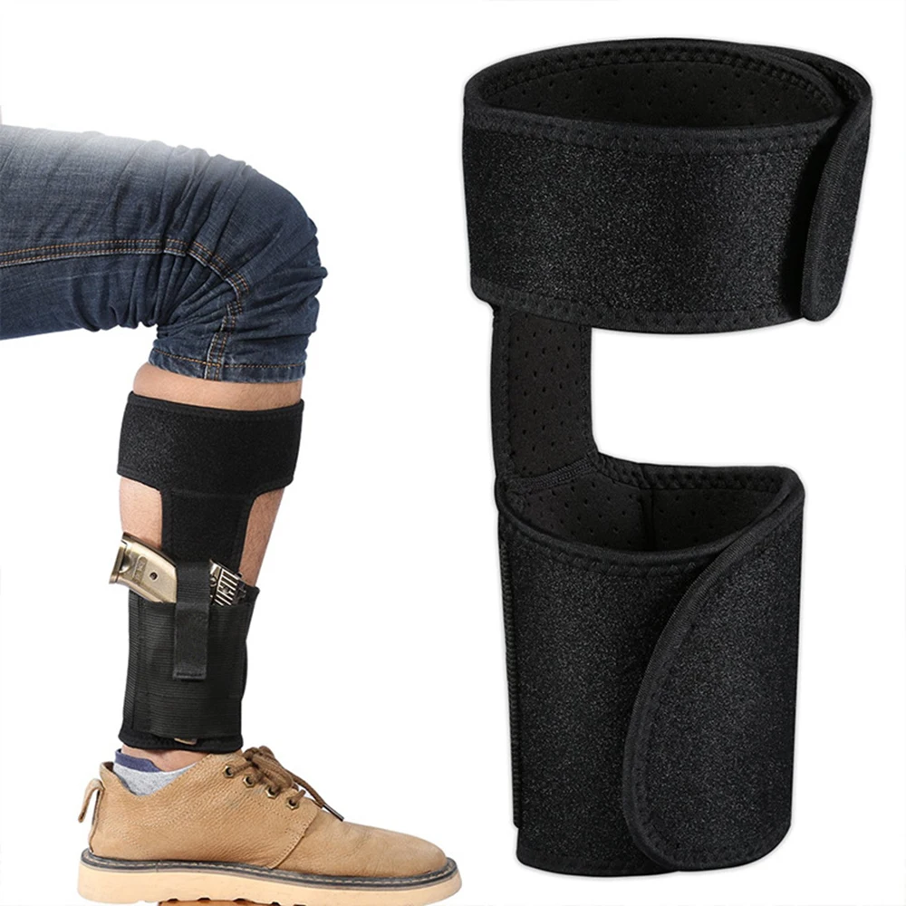 

Tactical Ankle Pistol Holster for Concealed Carry Leg Holster with Elastic Fixing Strap Handgun Pouch Gun Bag Concealed Holster