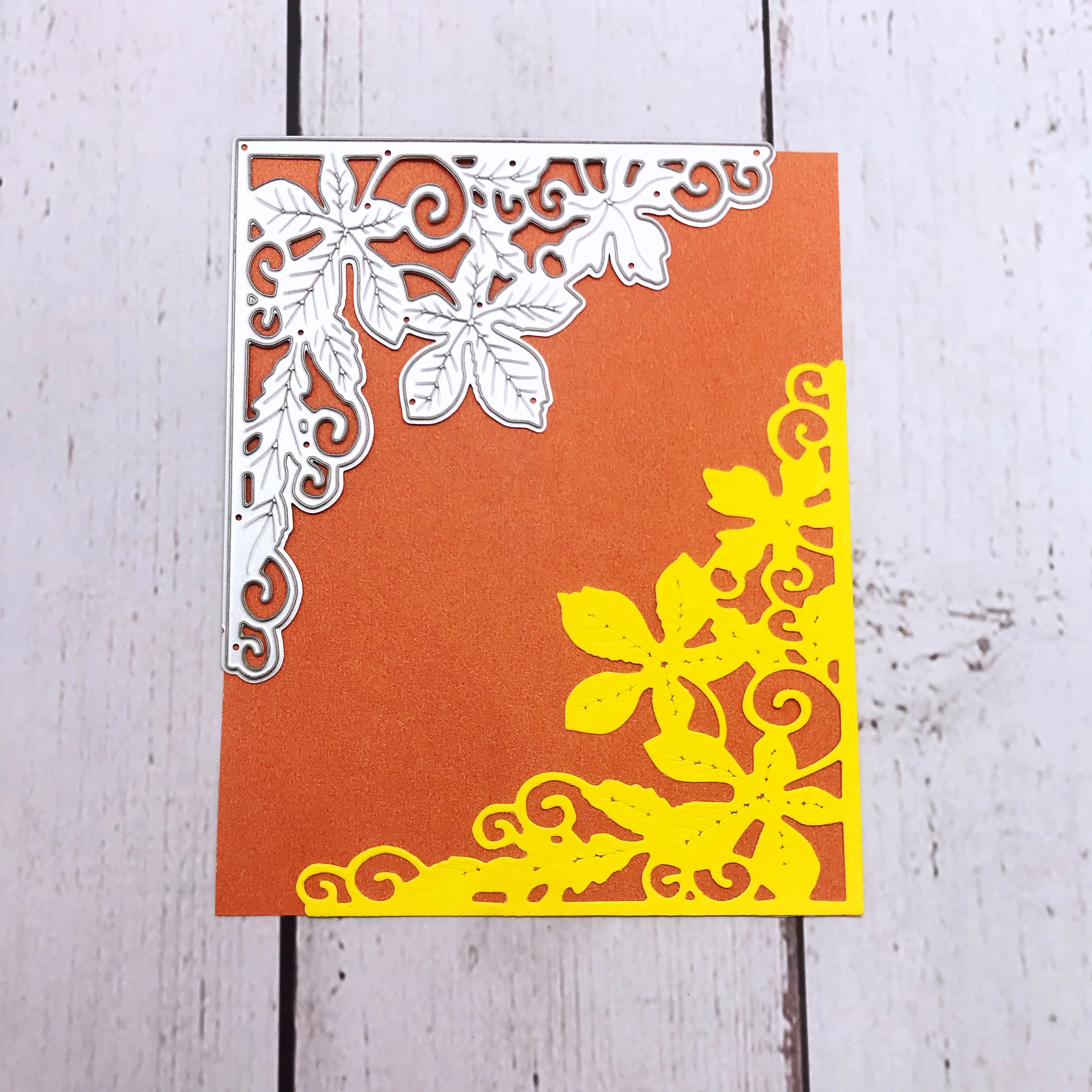 

Flower Leaf Corner New Arrivals 2023 Metal Cutting Dies for DIY Scrapbooking Stencil Stamps Crafts Album Paper Cards Making