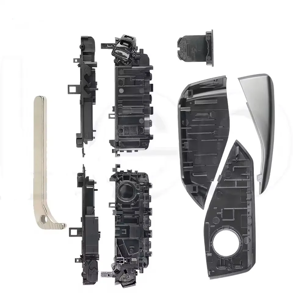 Фото Новый корпус смарт-ключа XuriFor BMW черный/серебристый для I5, I7, IX, X1, X5, X6, X7, XM, Z4, X1 U11, I7 G70, X7 LCI, 320i, F20, U06, M3, GTR, X3, X5, X7, F48 №4