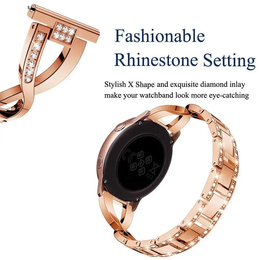 

20mm 22mm Diamond Wrist Band for HUAWEi watch 3 3Pro Strap Stainless Steel Bracele for GT 2 3 42 46mm Runner GT2 Pro Watchband
