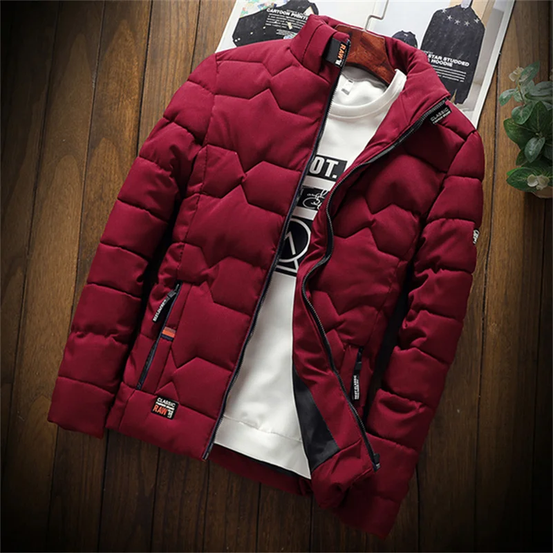 2022 autumn and winter men's cotton padded jacket men's fashion leisure outdoor jacket warm jacket men's jacket thickened cotton