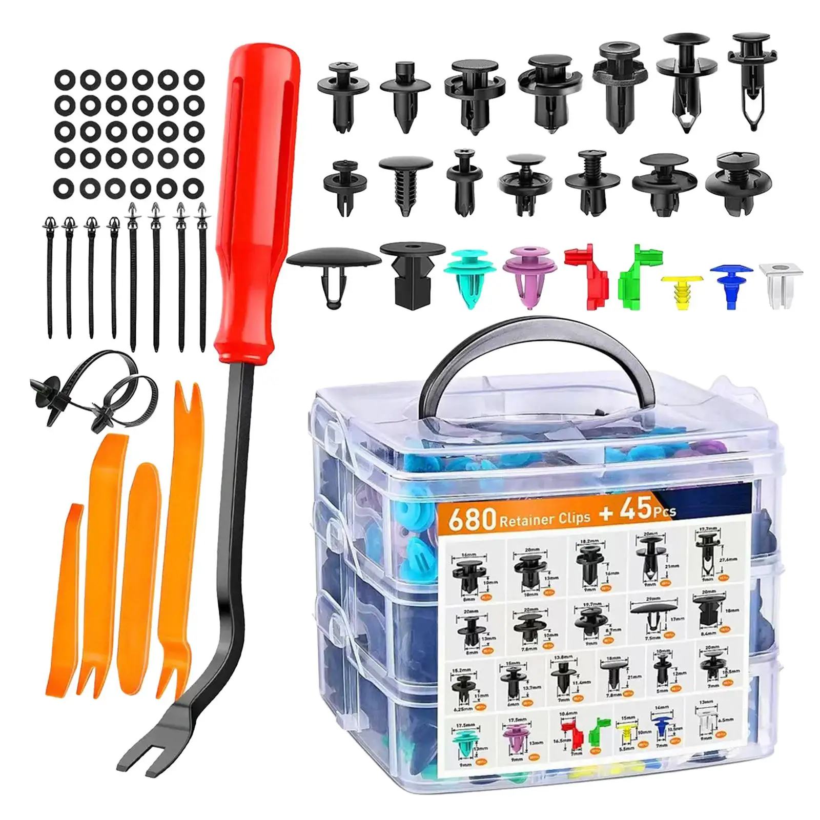 725 шт. автомобильные фиксаторы-зажимы