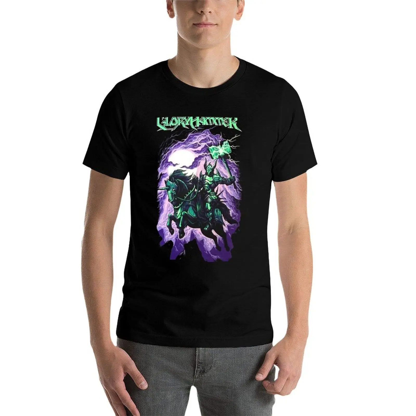 Фото Gloryhammer - Chaos Wizard T-Shirt - мужская однотонная футболка №4
