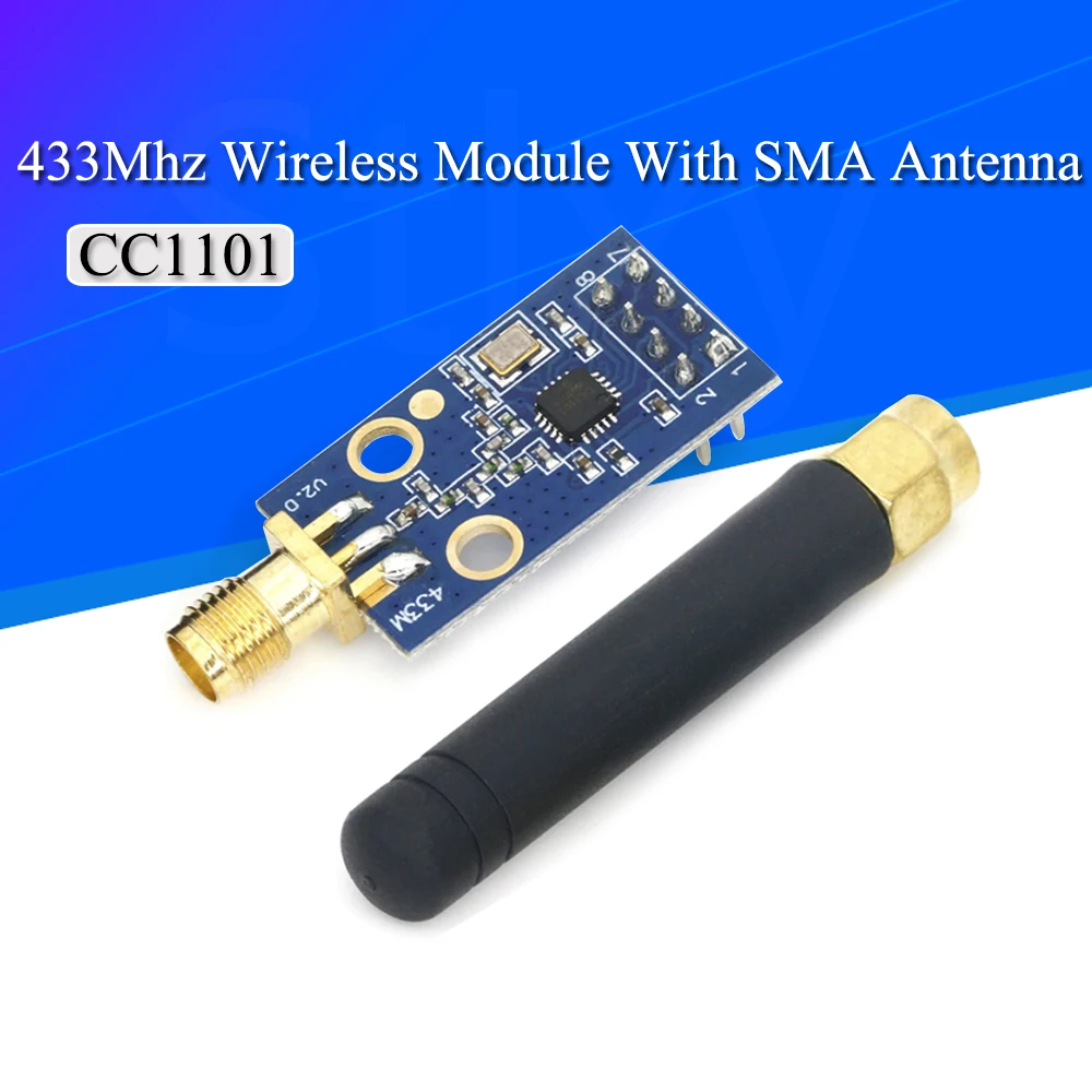 Беспроводной модуль с антенной SMA для Arduino 433 МГц