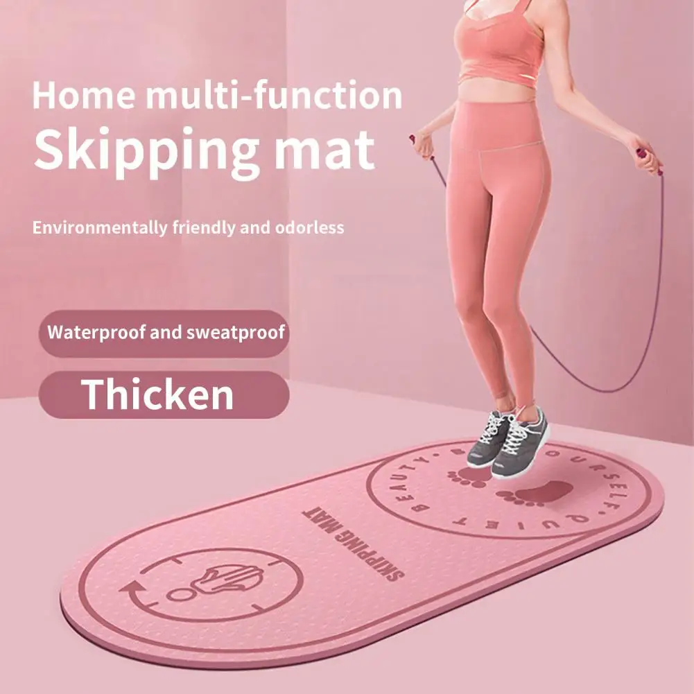 

Healthy Exercise Mat TPE Yoga Mat Eco-Friendly Jump Rope Exercise Cushioning Mute Yoga Mat Anti-Slip