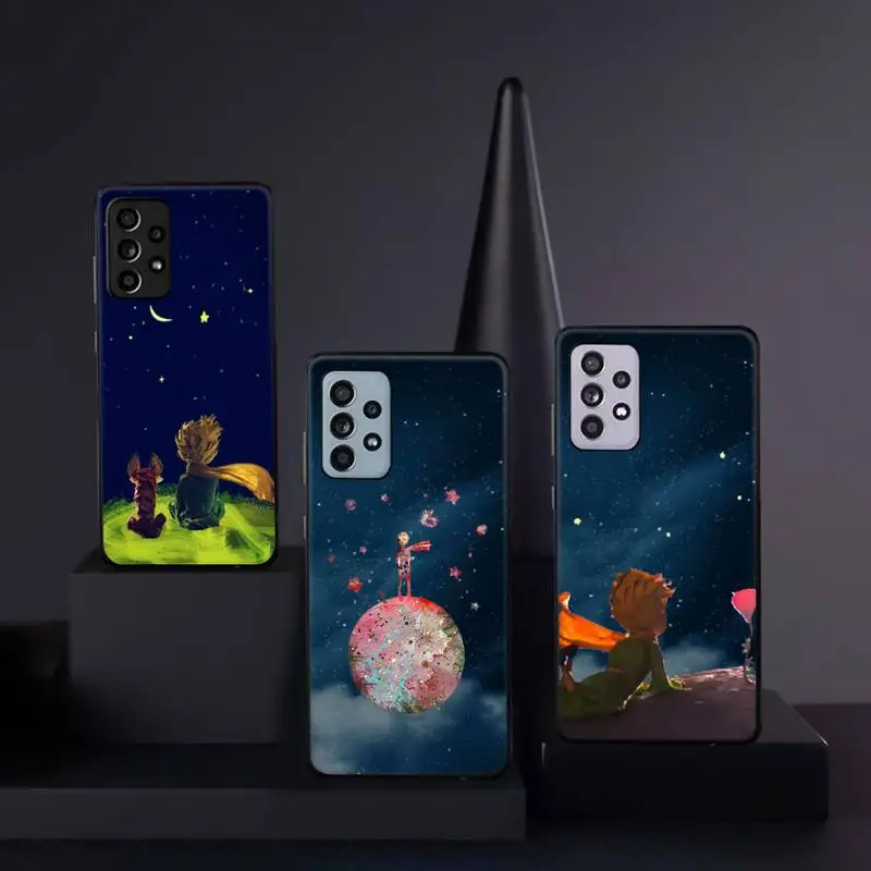 

Cartoon The Little Prince And Fox Phone Case For Samsung galaxy A S note 10 12 20 32 40 50 51 52 70 71 72 21 fe s ultra plus