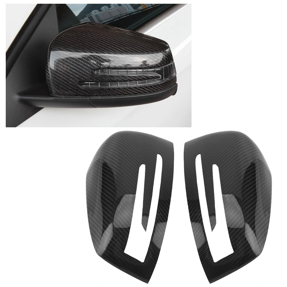 

1 Pair Carbon Fiber Rear View Mirror Cover for Mercedes Benz A B C E S GLA CLA GLK Class W176 W204 W212 W221 W246 C117 X204 X156
