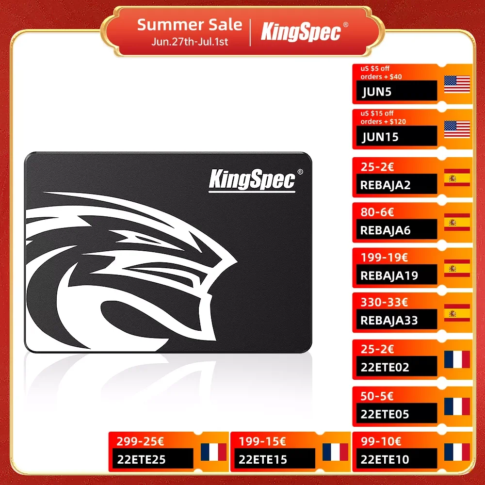 

NEW2023 KingSpec SSD128G 256G hdd 120GB 240G Disk 480G 960G SSD SATA3 Internal Solid State Drive Hard drive For Laptop Desktop S