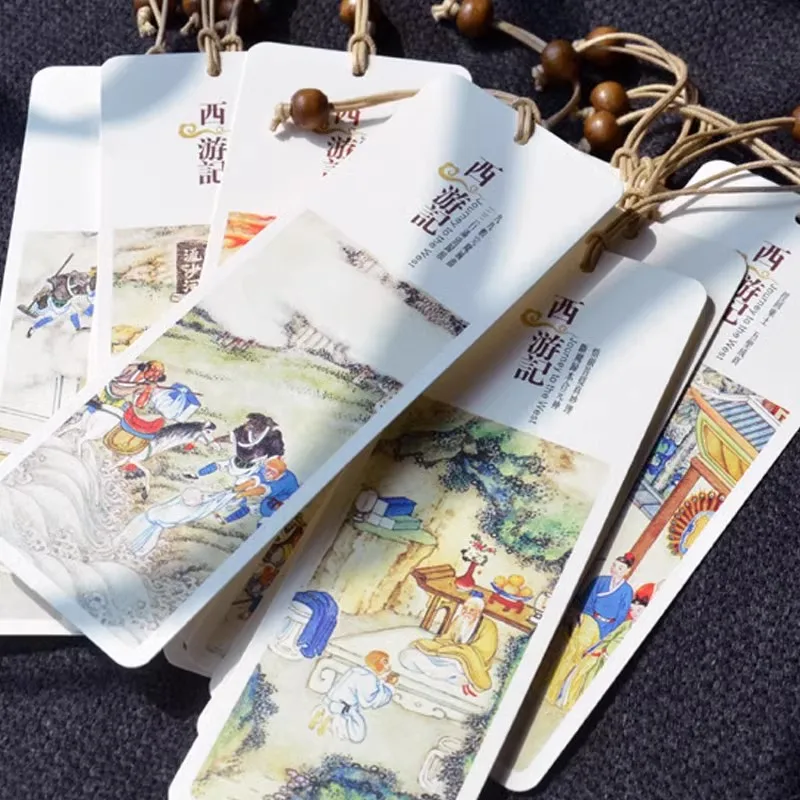 

12 шт./набор, классические бумажные закладки для книг Wu Kong