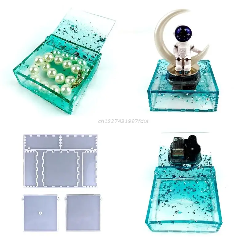 

Diy Jewelry Case Silicone Mould Epoxy Resin Container Candy Box Mould Home Decoration Tools Decoration Desktop Crafts