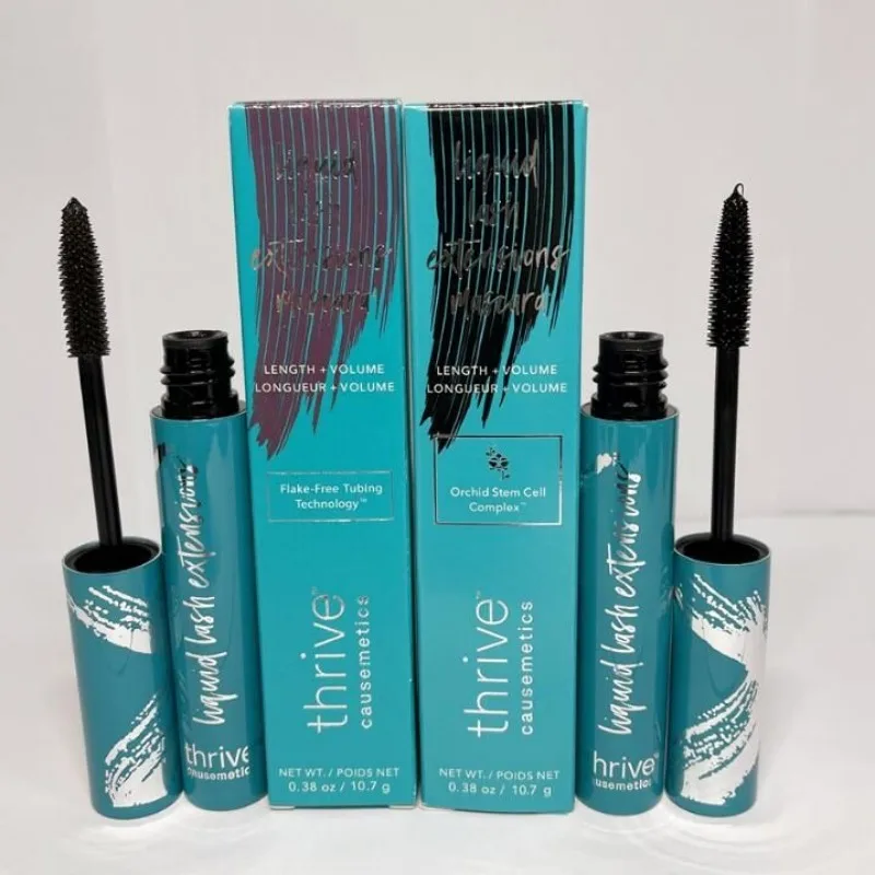 

Thrive Causemetics Liquid Lash Silk Fiber Lash Mascara Curling Volume Black Waterproof Liquid Rimel Fiber Lash Extension Makeup