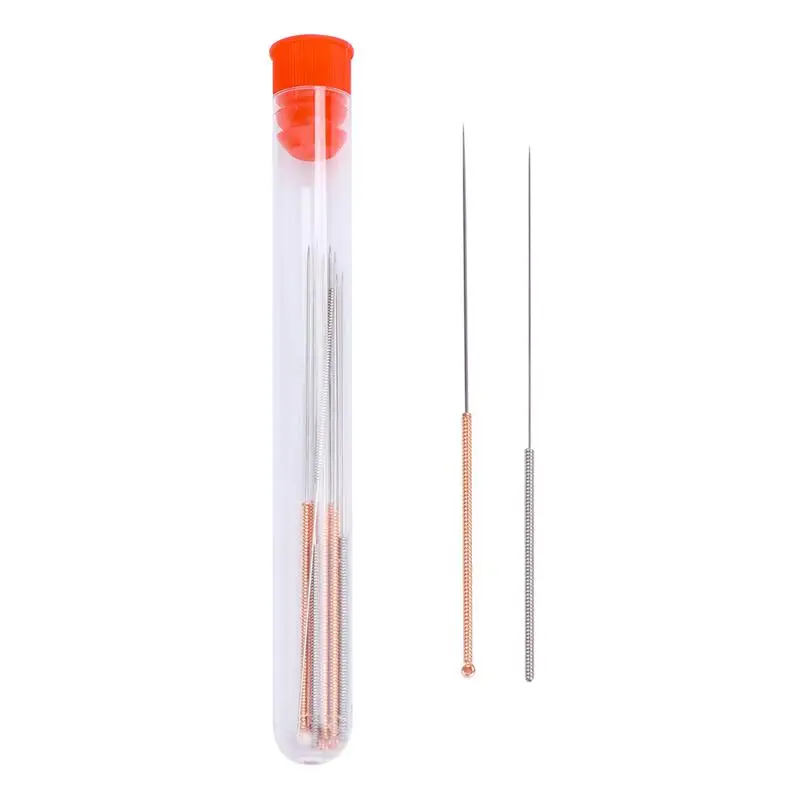 

10pcs 7cm/7.5cm Copper Silver Cleaning Needles Drill Bits for 3D Printer Nozzle Cleaning