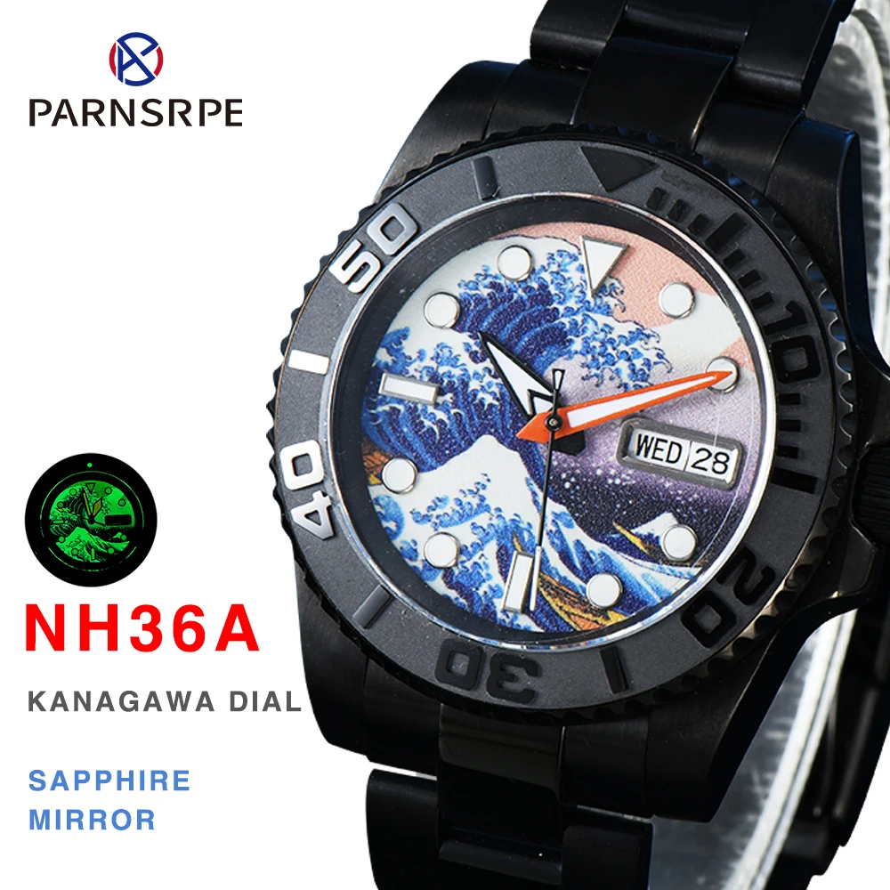 

Часы мужские механические с сапфировым стеклом, 40 мм