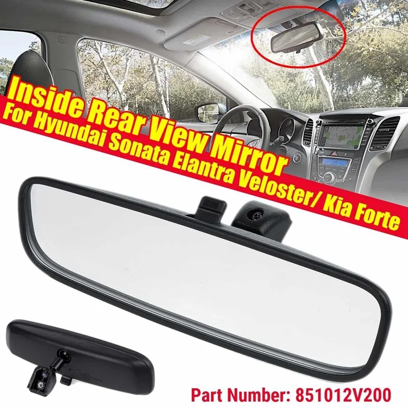 

851013X100 Inside Rear View Mirror for Hyundai Sonata Elantra Veloster/ Kia Forte Car Auto Interior Rearview Mirror