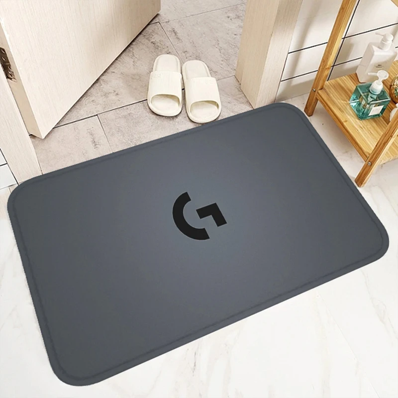 Коврик Для Пола С Логотипом Logicool Противоскользящий Входной Кухни Ванной Комнаты