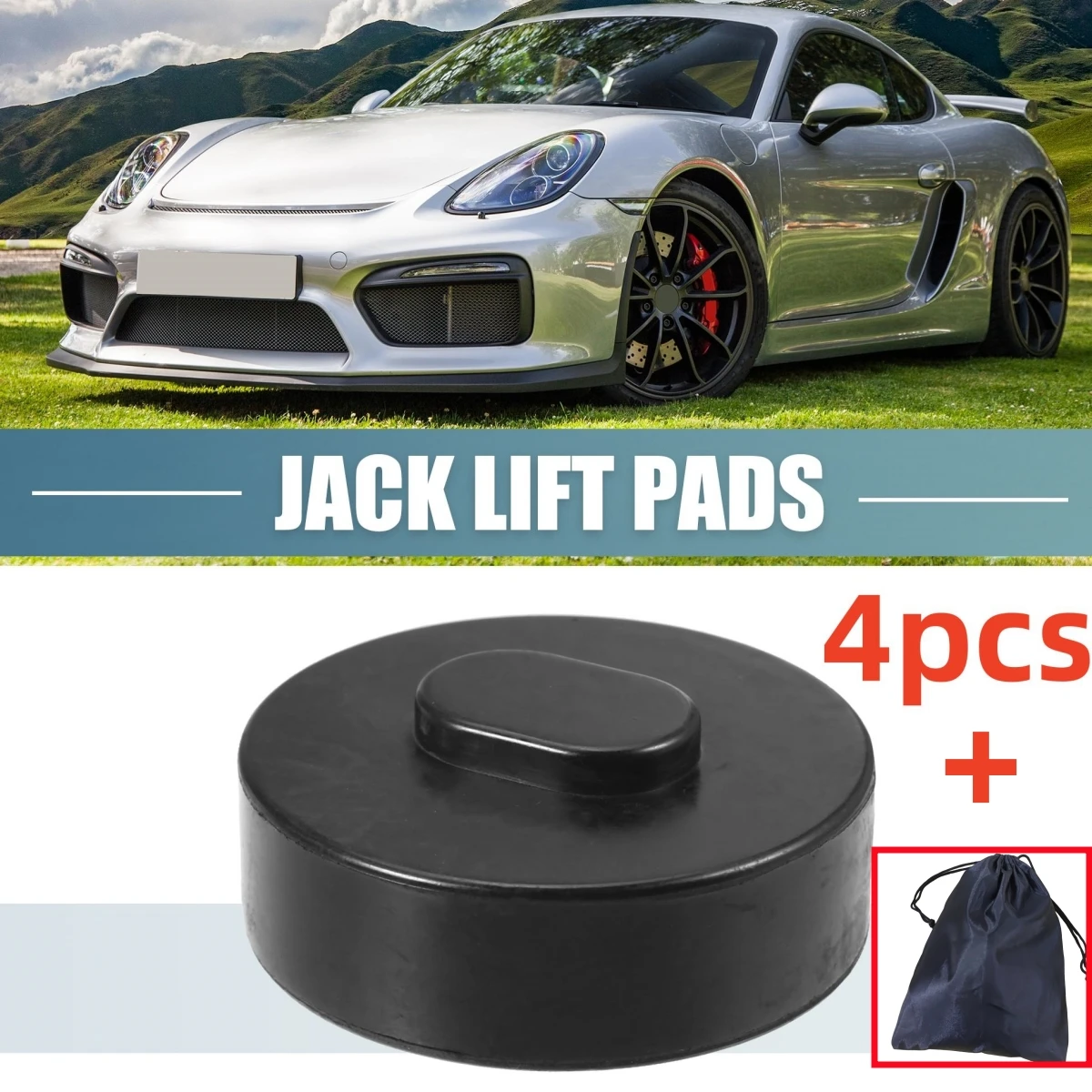 4 шт. резиновый домкрат, подъемная площадка, адаптер для Porsche 911 964 991 993, вспомогательная точка, инструмент для удаления автомобиля, ремонта