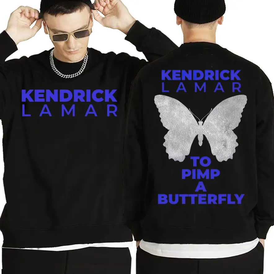 

Limited Edition Kendrick Lamar To Pimp A Butterfly Sweatshirt Crewneck Men Hip Hop Oversized Sweatshirts Male Vintage Streetwear