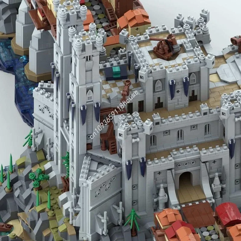 Фото 9530 шт. MOC Wyrm S Crossing Baldurs Gate 3 Архитектурная модель Рождественский подарок Строительные игрушечные блоки Сборка DIY Идея Кирпич Дети №3