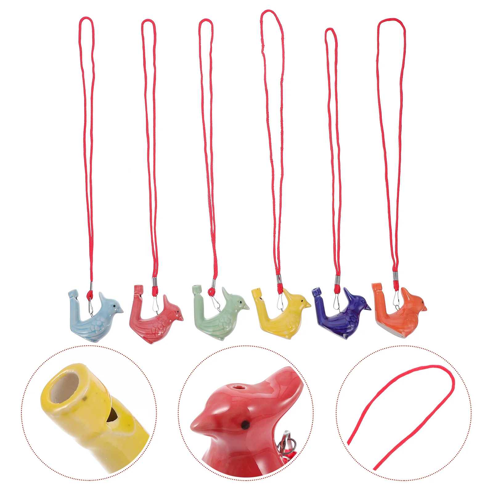 

6pcs Kid Early Educational Musical Instrument Water Bird Whistle Party Favors