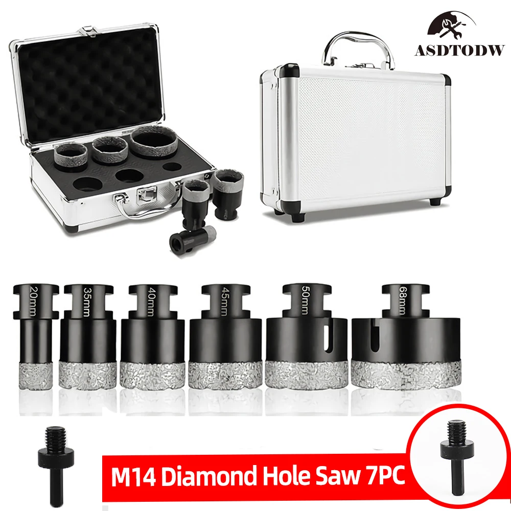 

7 шт., насадки для сверления керамической плитки, гранита, мрамора