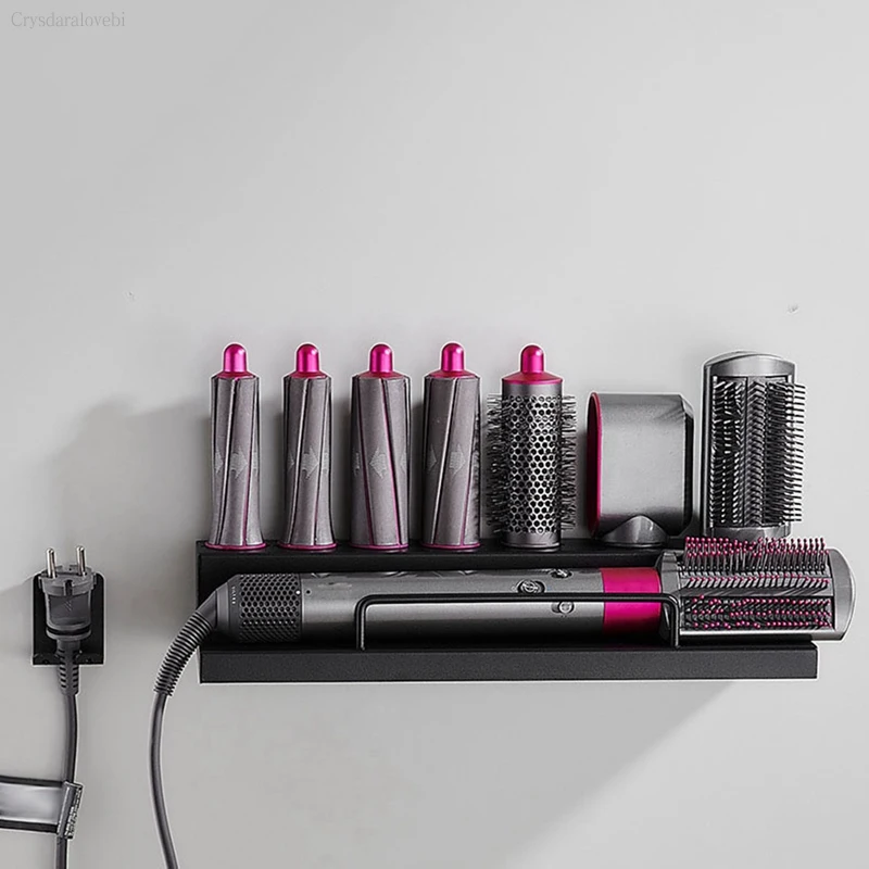 

Подходит для Dyson Airwrap настенная сушилка и стеллаж для хранения Уход за волосами ящик для хранения ванной полки и бигуди для волос