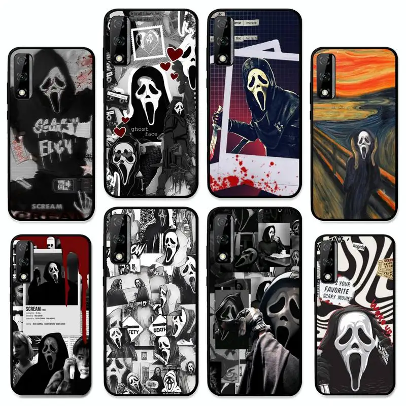 

Ghostface horror Scream Phone Case for Huawei Y 6 9 7 5 8s prime 2019 2018 enjoy 7 plus