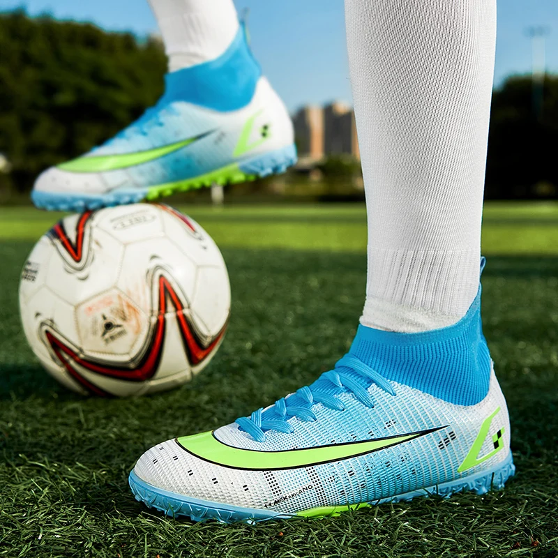 Soccer Sneakers Assassin TF/FG Football Boots High Top Men Women Sport Shoes Professional Futsal Shoes Top Quality Kids Sneakers