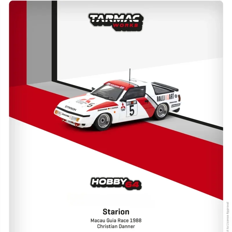 Tarmac Works 1:64 Starion Macau Guia Race 1988 литая под давлением модель автомобиля Christian Danner