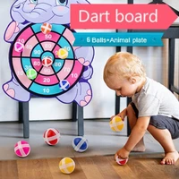 children target sticky 6 ball throw dartboard sports kids educational board games with darts ball parent child interactive toys