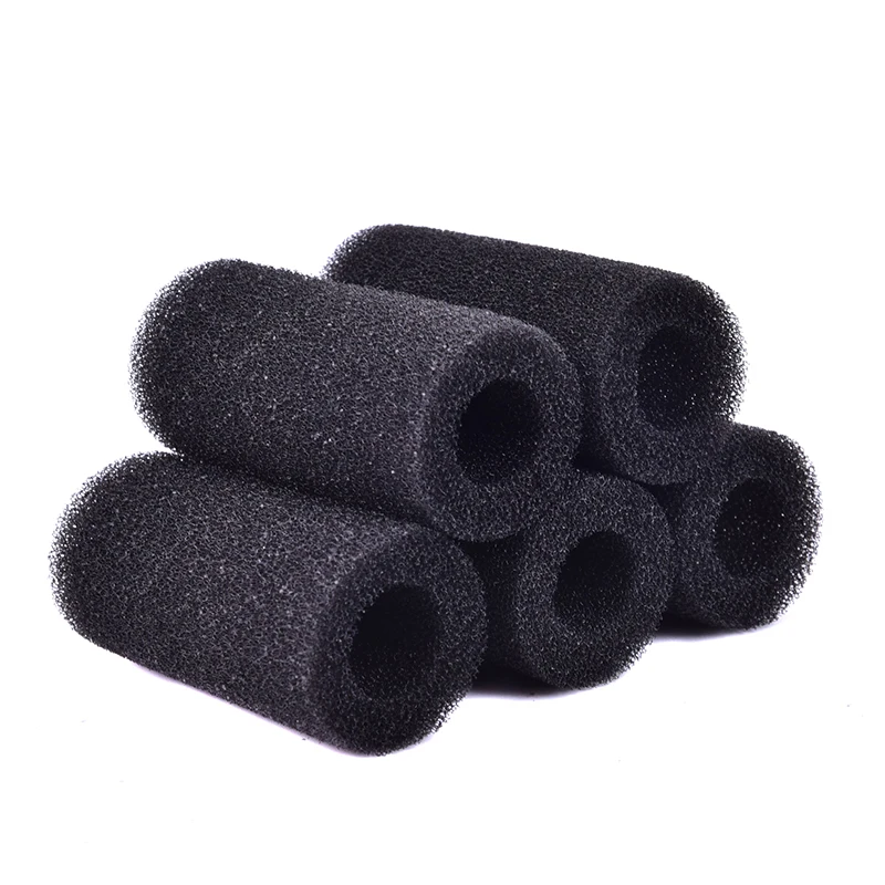 

HOT Sell 5 Stks/partij Black Filter Spons Aquarium Filter Protector Cover Voor Fish Tank Inlaat Vijver L Size Wholesale